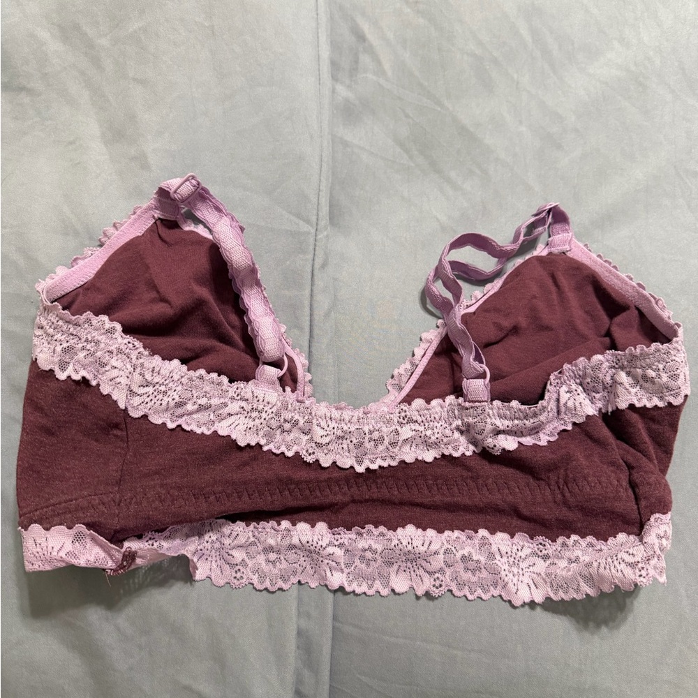 PINK Victoria's Secret Lace Bralette in Mauve and Lavender - Picture 2 of 4